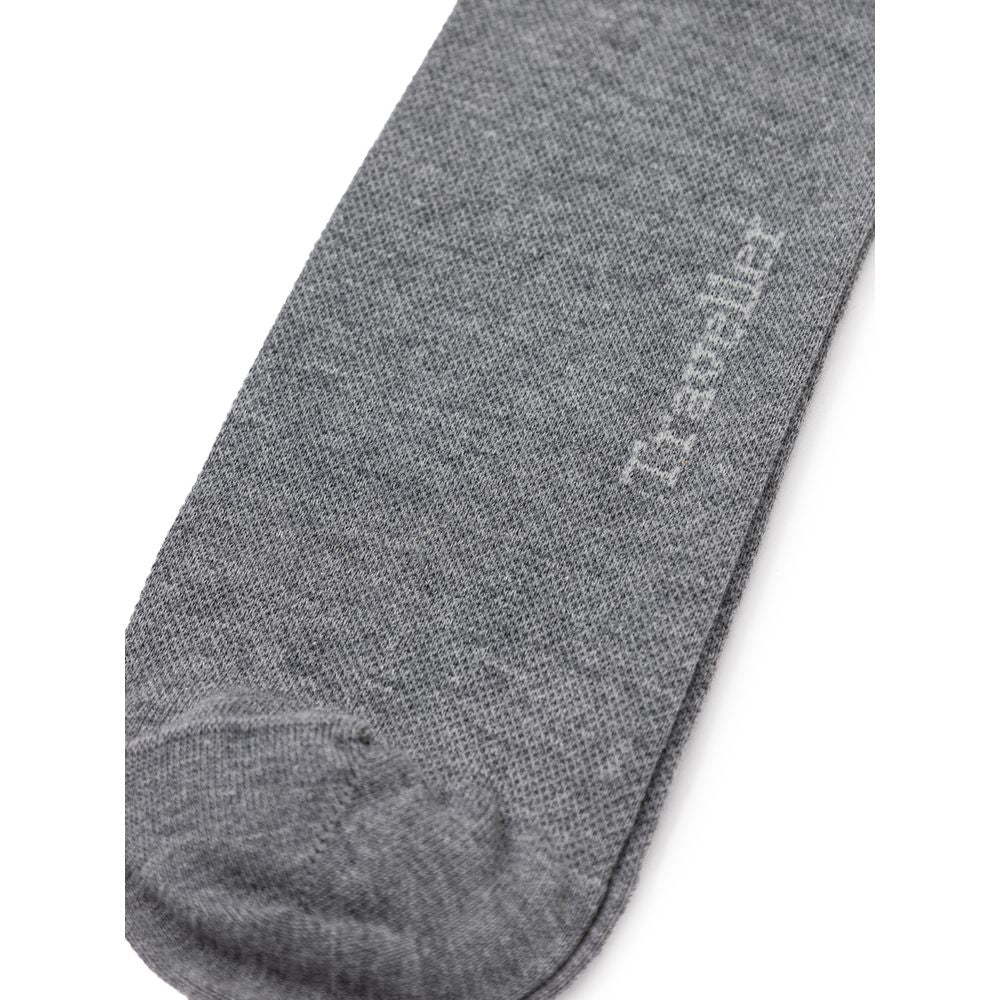 ZEGNA Graue Baumwollsocken