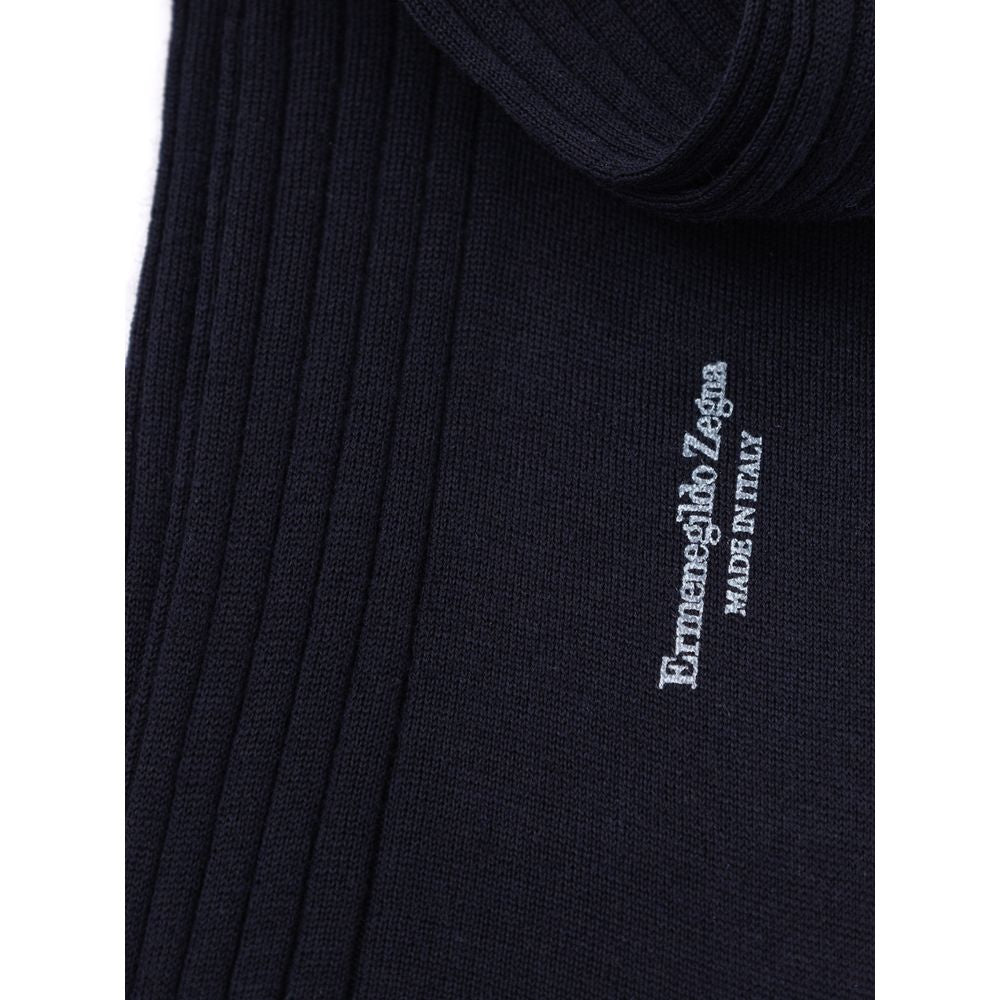 ZEGNA Wollsocken in Marineblau
