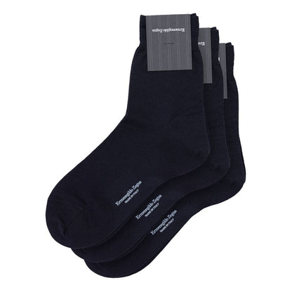 ZEGNA Wollsocken in Marineblau