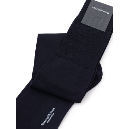 ZEGNA Blaue Wollsocken