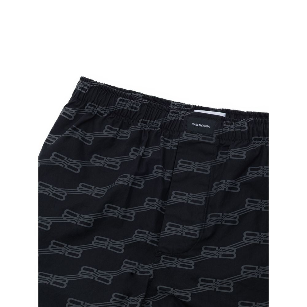 Balenciaga Schwarze Baumwoll-Bermuda