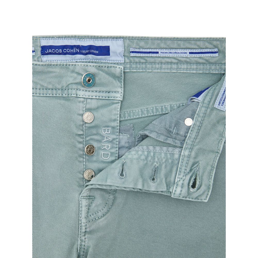 Jacob Cohen Green Cotton Skinny Jeans