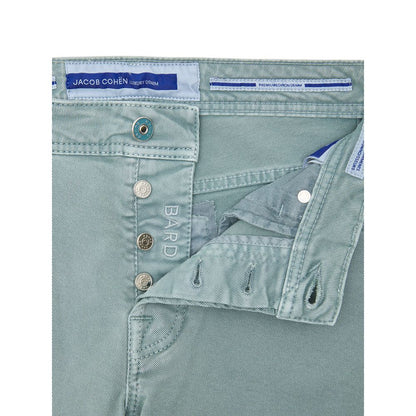 Jacob Cohen Green Cotton Skinny Jeans