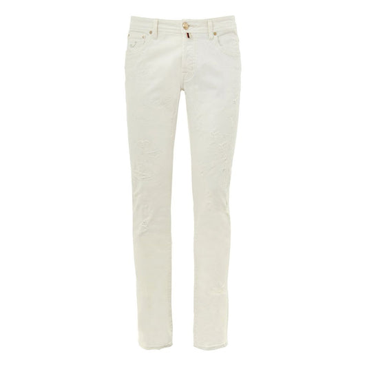 Jacob Cohen – Weiße Skinny-Jeans aus Baumwolle