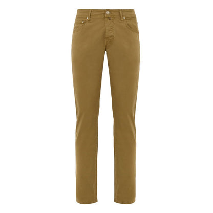 Jacob Cohen Gelbe Skinny-Hose aus Baumwolle