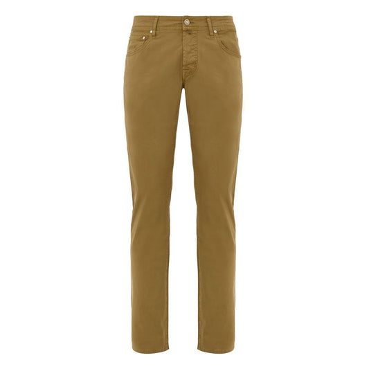 Jacob Cohen Gelbe Skinny-Hose aus Baumwolle