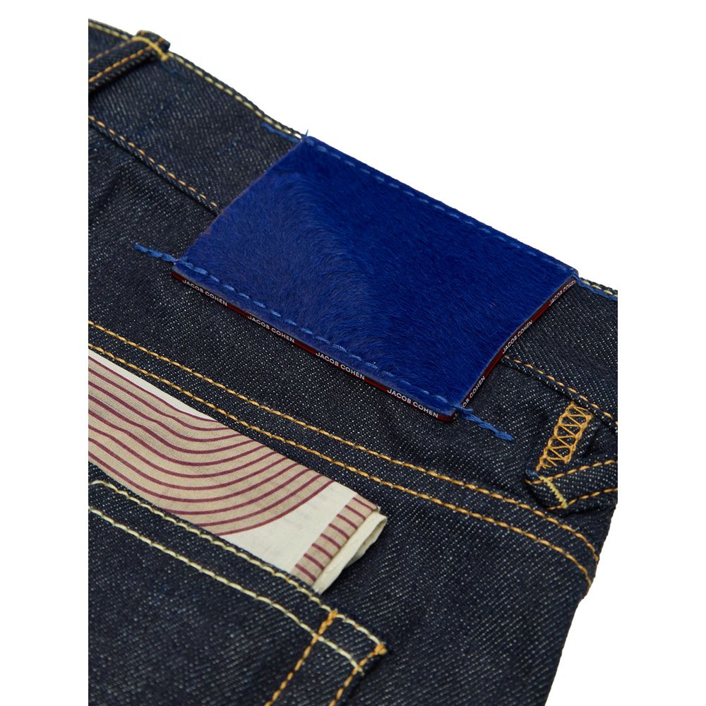 Jacob Cohen – Blaue, schmal zulaufende Jeans aus Polyester