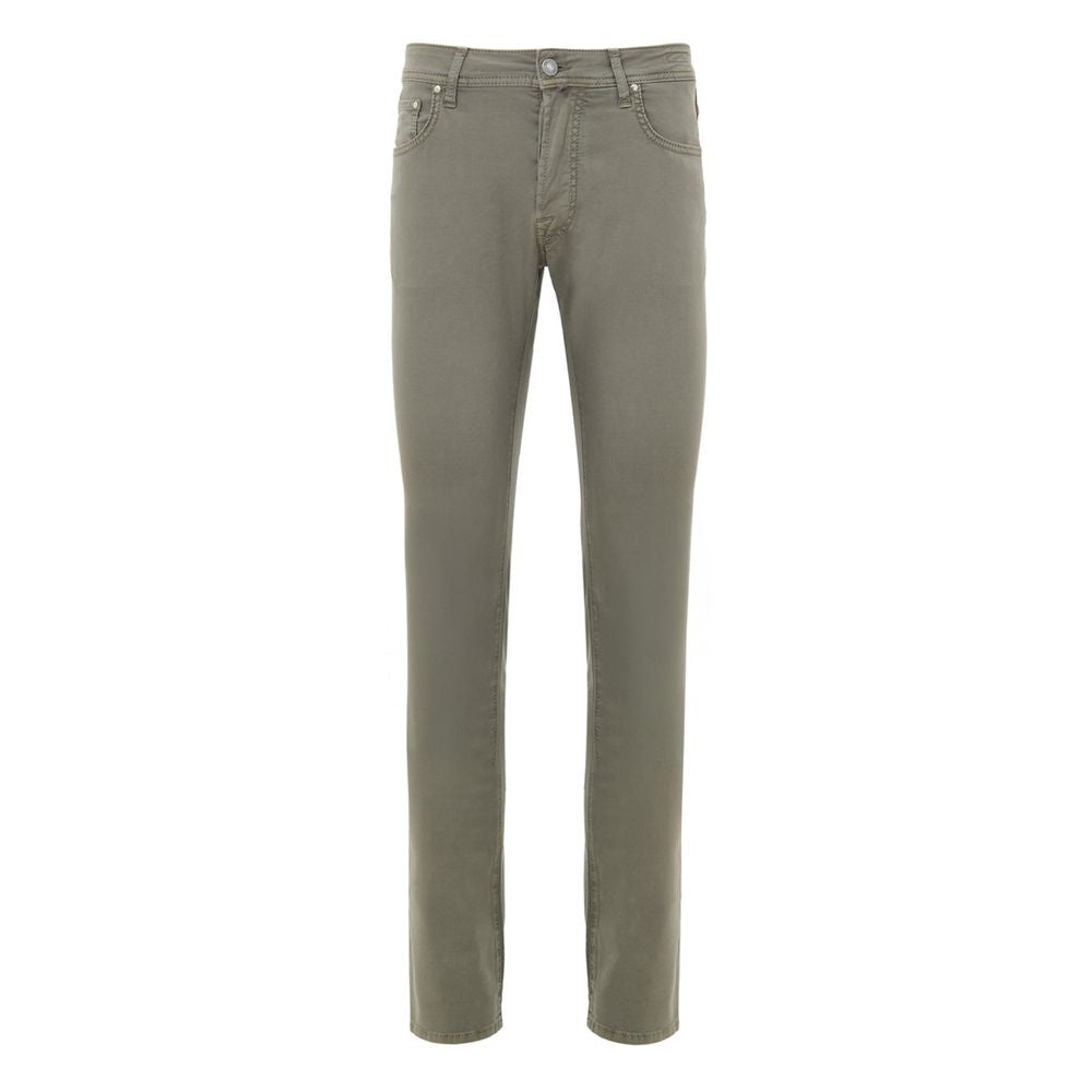 Jacob Cohen Graue Skinny-Hose aus Baumwolle