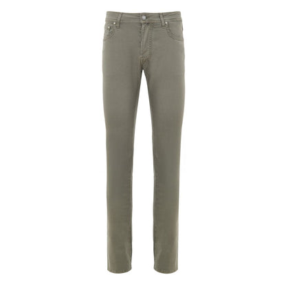 Jacob Cohen Graue Skinny-Hose aus Baumwolle