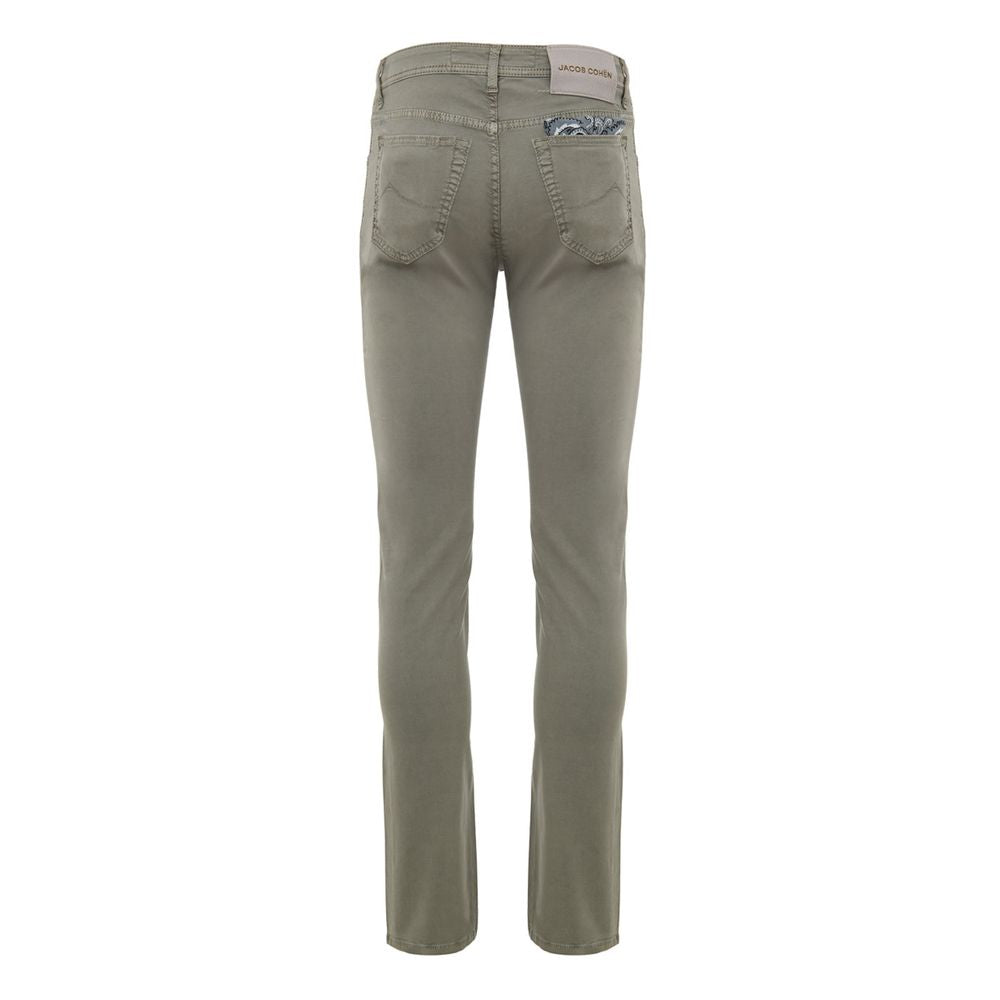 Jacob Cohen Graue Skinny-Hose aus Baumwolle