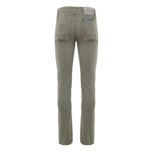 Jacob Cohen Graue Skinny-Hose aus Baumwolle