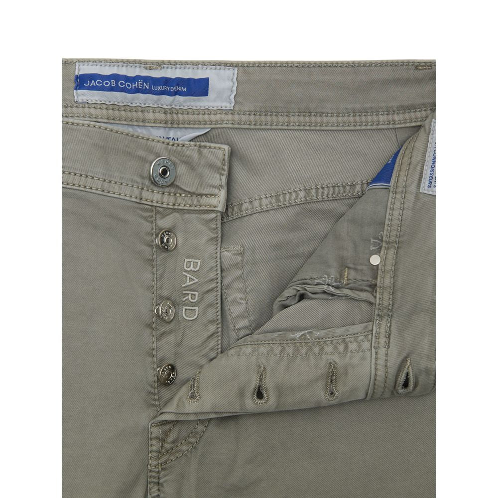 Jacob Cohen Graue Skinny-Hose aus Baumwolle