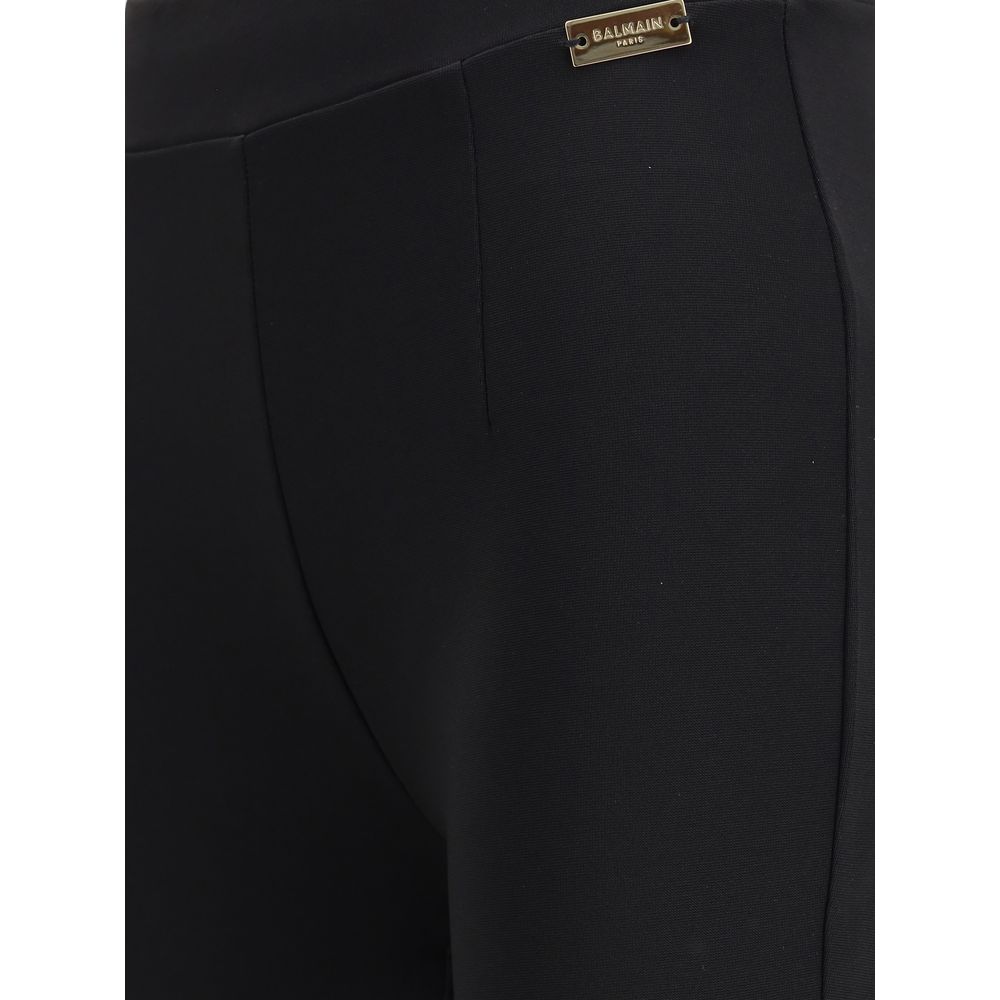 Balmain Jersey-Leggings mit Steg