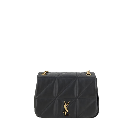 Saint Laurent Schultertasche aus schwarzem Kalbsleder (Bos Taurus)