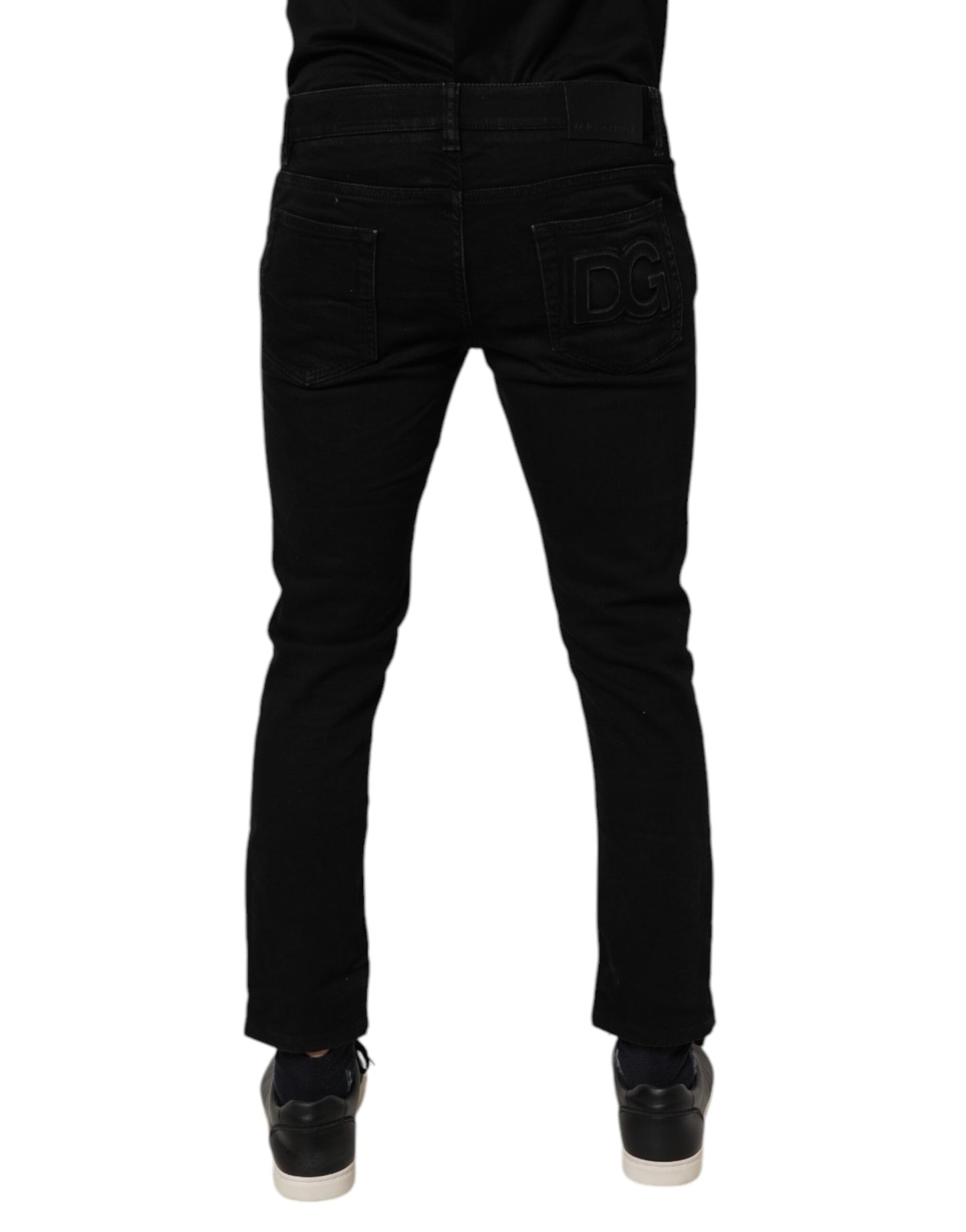 Dolce &amp; Gabbana Schwarze Skinny-Jeans aus Baumwollstretch für Herren