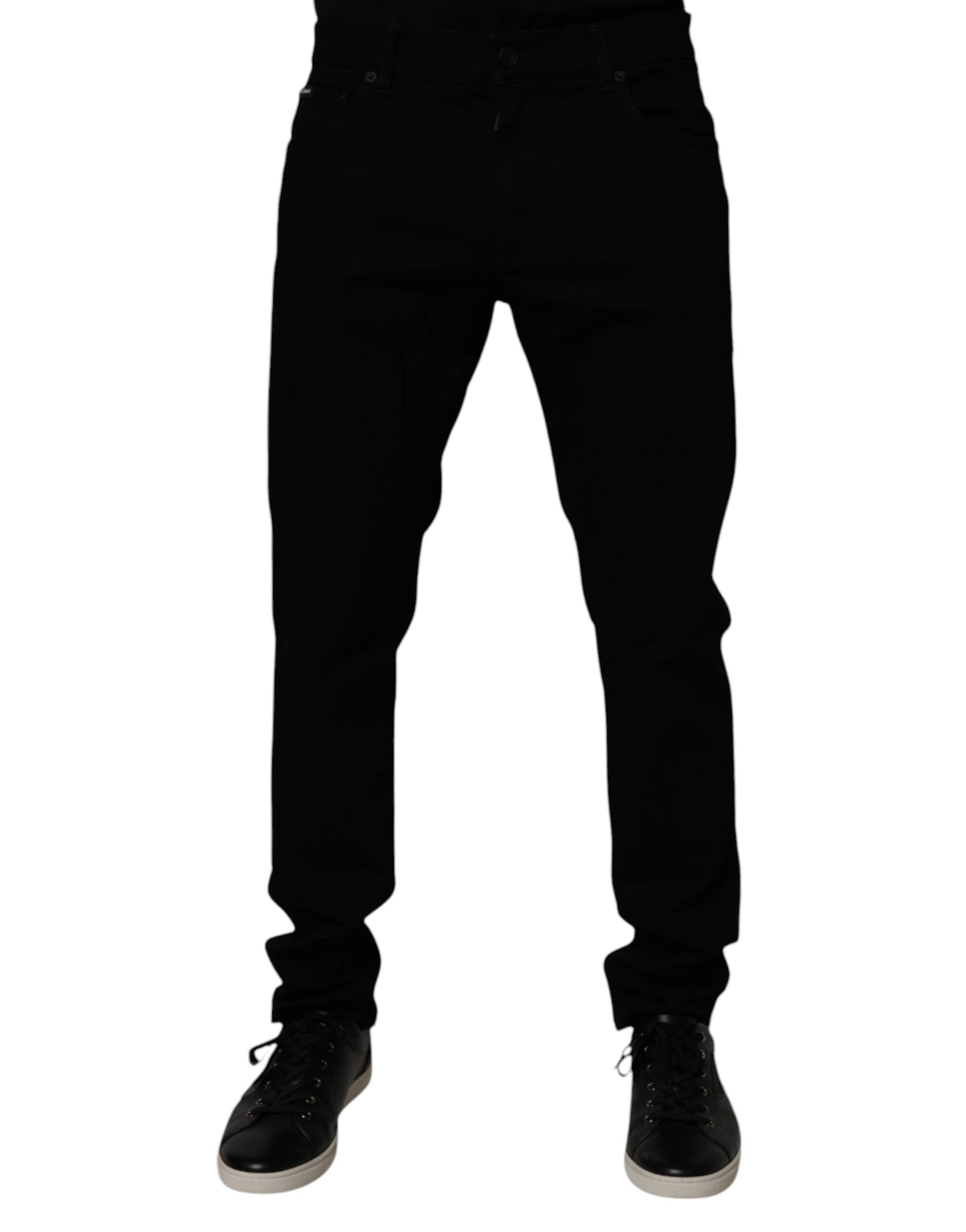 Dolce &amp; Gabbana Schwarze Skinny-Jeans aus Baumwollstretch für Herren