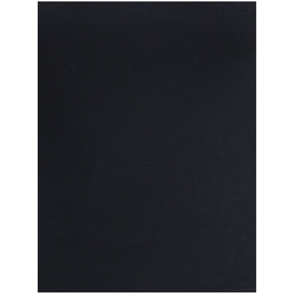 Schwarzes Baumwoll-Top von Brunello Cucinelli