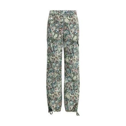 Ganni Baumwoll-Freizeithose in Multicolor