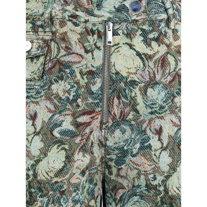 Ganni Baumwoll-Freizeithose in Multicolor