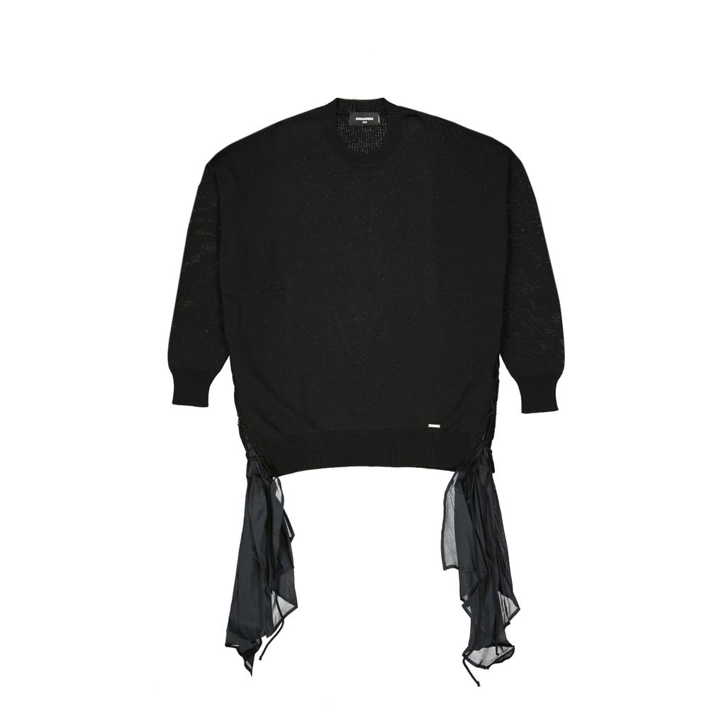 Dsquared² Schwarzes Baumwoll-Sweatshirt