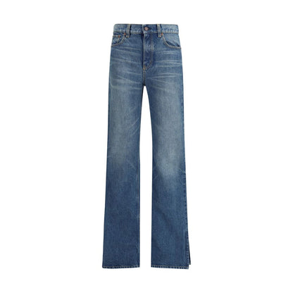 Chloé Blaue Baumwoll-Jeans mit geradem Bein