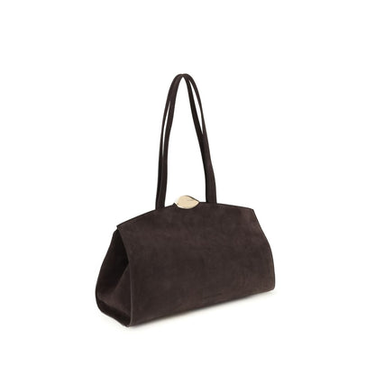 Benedetta Bruzziches Schultertasche Bos Taurus aus braunem Kalbsleder