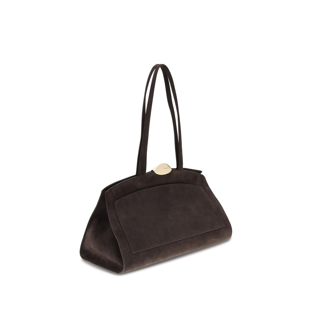 Benedetta Bruzziches Schultertasche Bos Taurus aus braunem Kalbsleder