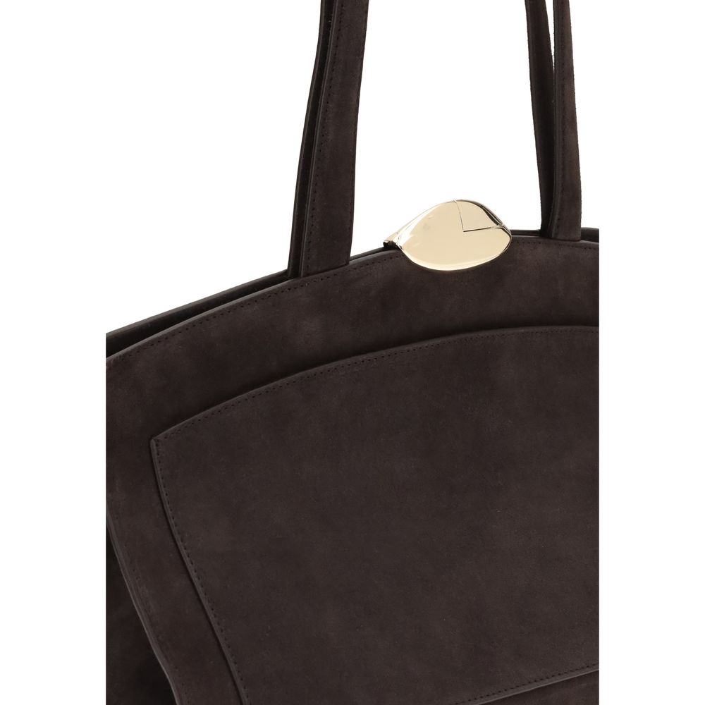 Benedetta Bruzziches Schultertasche Bos Taurus aus braunem Kalbsleder
