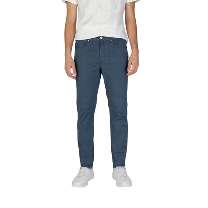 Jeckerson Blue Cotton Skinny Pant