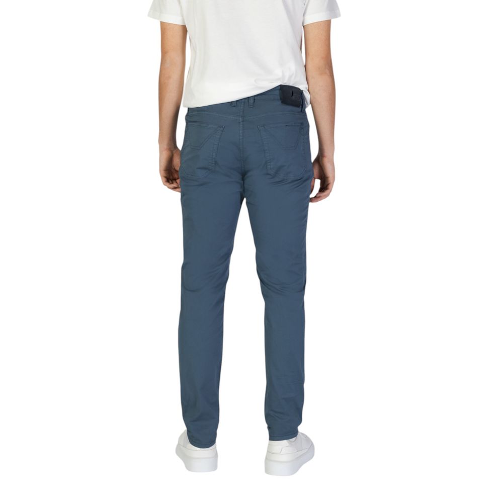 Jeckerson Blue Cotton Skinny Pant
