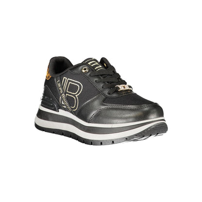 Laura Biagiotti Schwarzer Polyester Damen Sneaker