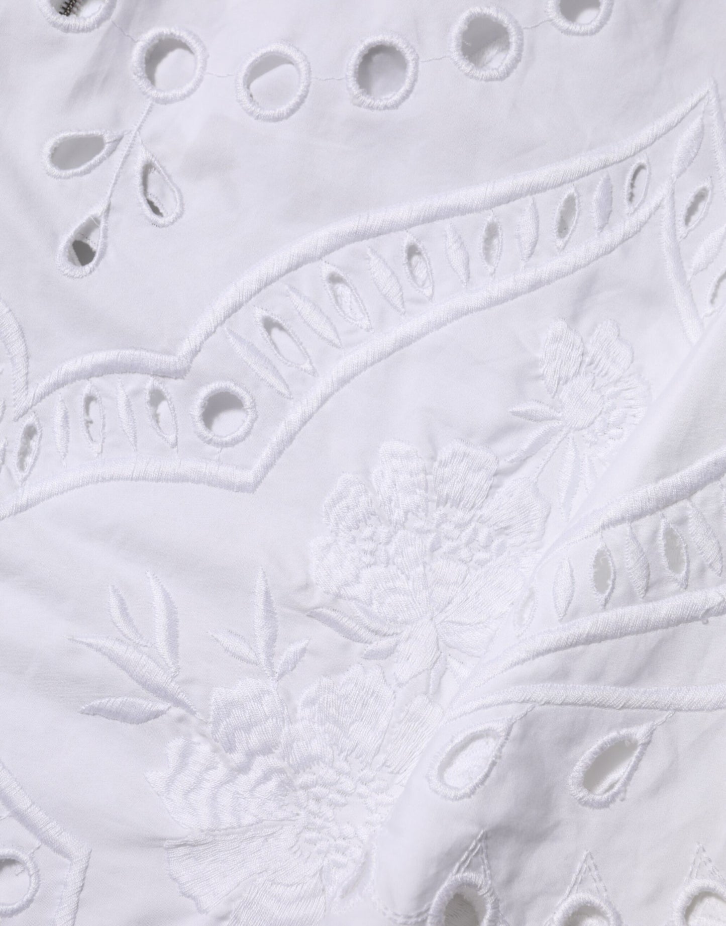 Dolce &amp; Gabbana – Weißes Mini-Etuikleid in A-Linie mit Cut-outs