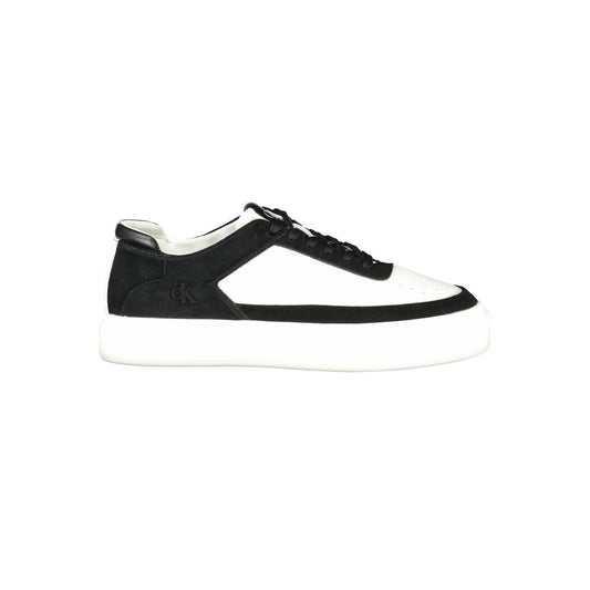Calvin Klein Herren-Sneaker aus weißem Leder
