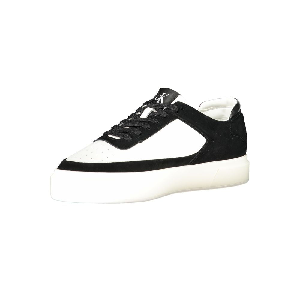 Calvin Klein Herren-Sneaker aus weißem Leder