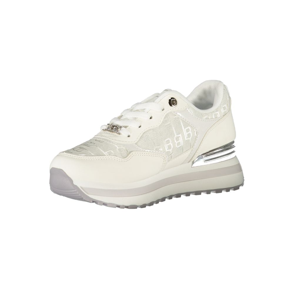 Laura Biagiotti Weißer Polyester Damen Sneaker