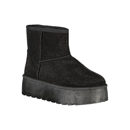 Laura Biagiotti Black Polyester Women Boot