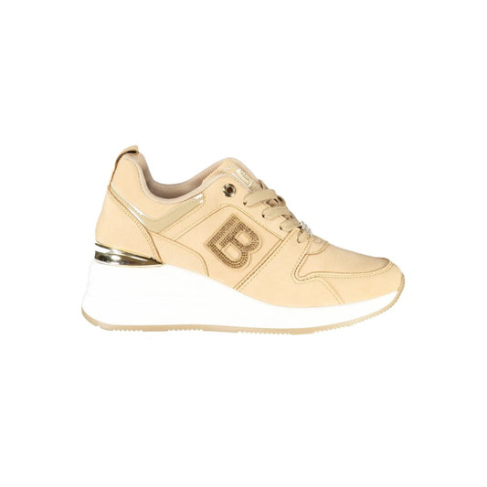 Laura Biagiotti Beige Polyester Damen Sneaker
