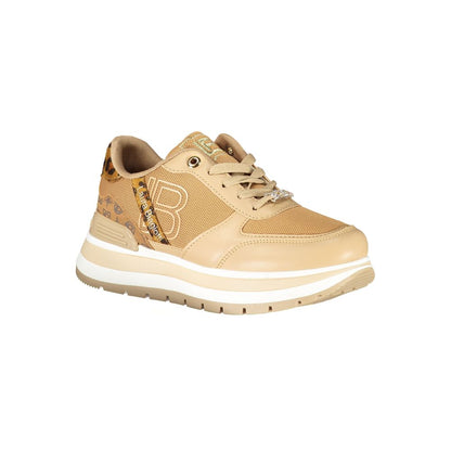 Laura Biagiotti Braune Polyester-Damen-Sneaker