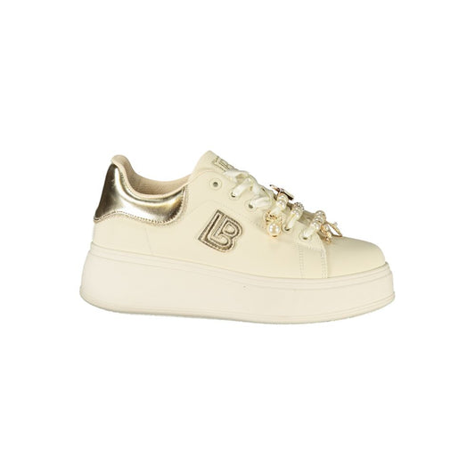 Laura Biagiotti Beige Polyester Damen Sneaker