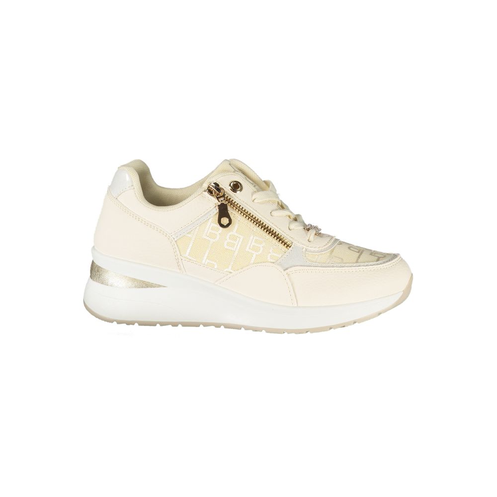 Laura Biagiotti Weißer Polyester Damen Sneaker