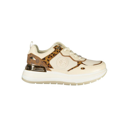 Laura Biagiotti Beige Polyester Damen Sneaker