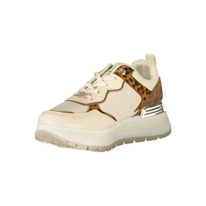 Laura Biagiotti Beige Polyester Damen Sneaker