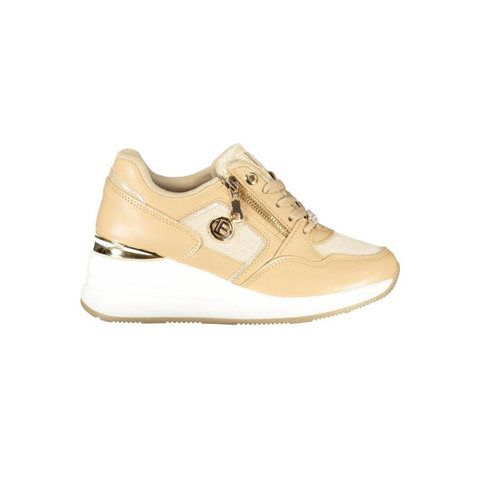 Laura Biagiotti Beige Polyester Damen Sneaker