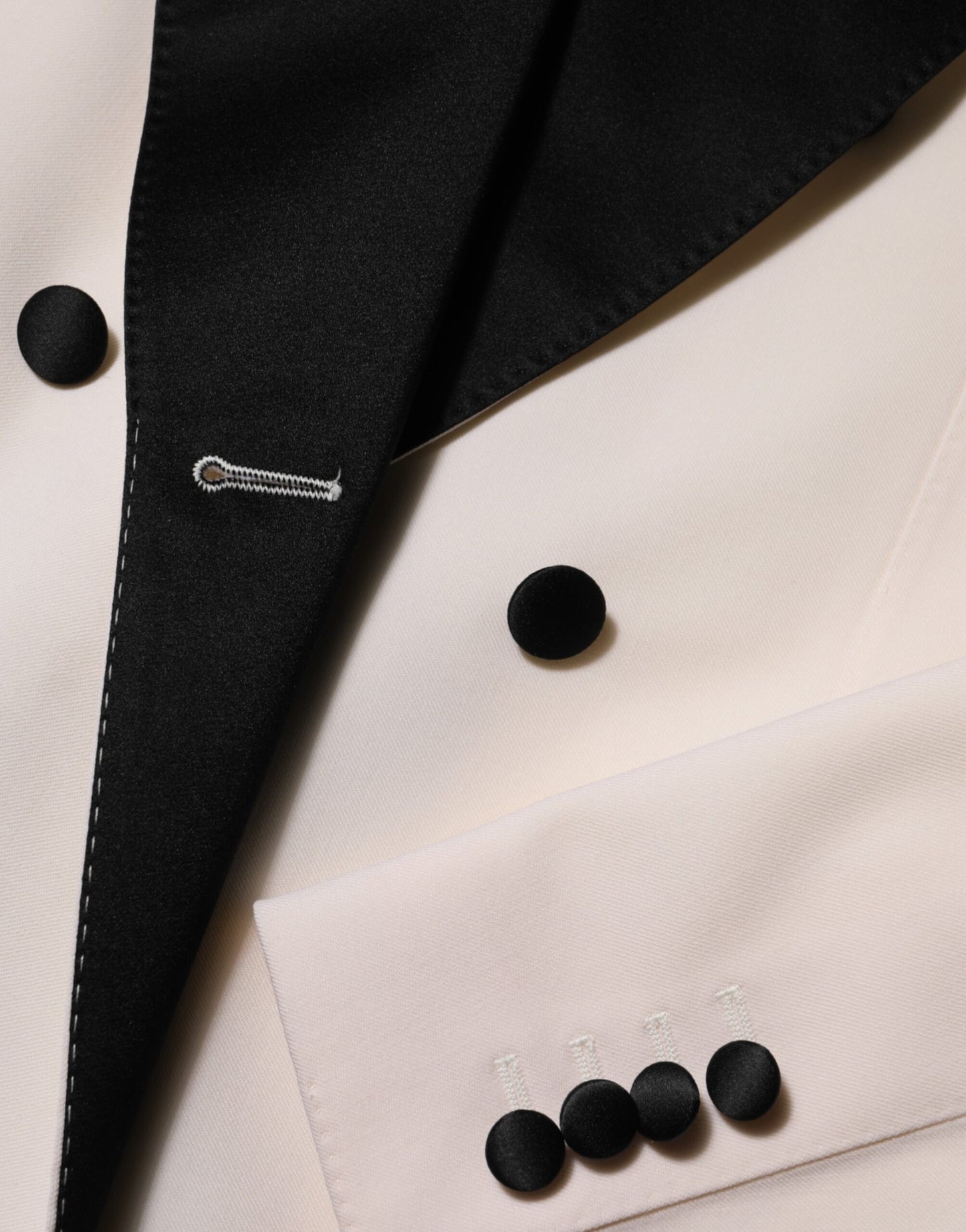 Dolce &amp; Gabbana Weißer SICILIA Zweireihiger Anzugblazer