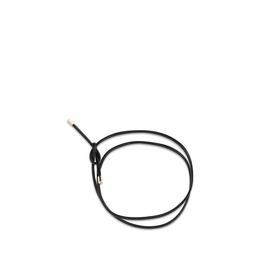 Forte_Forte Gürtel aus schwarzem Kalbsleder (Bos Taurus)