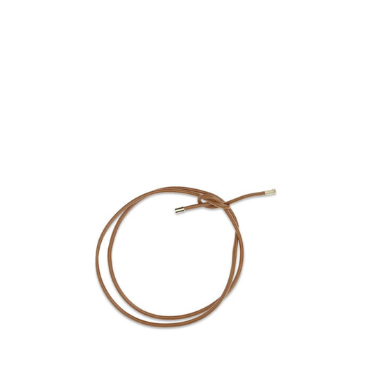 Forte_Forte Dünner Gürtel aus Kalbsleder Bos Taurus in Beige