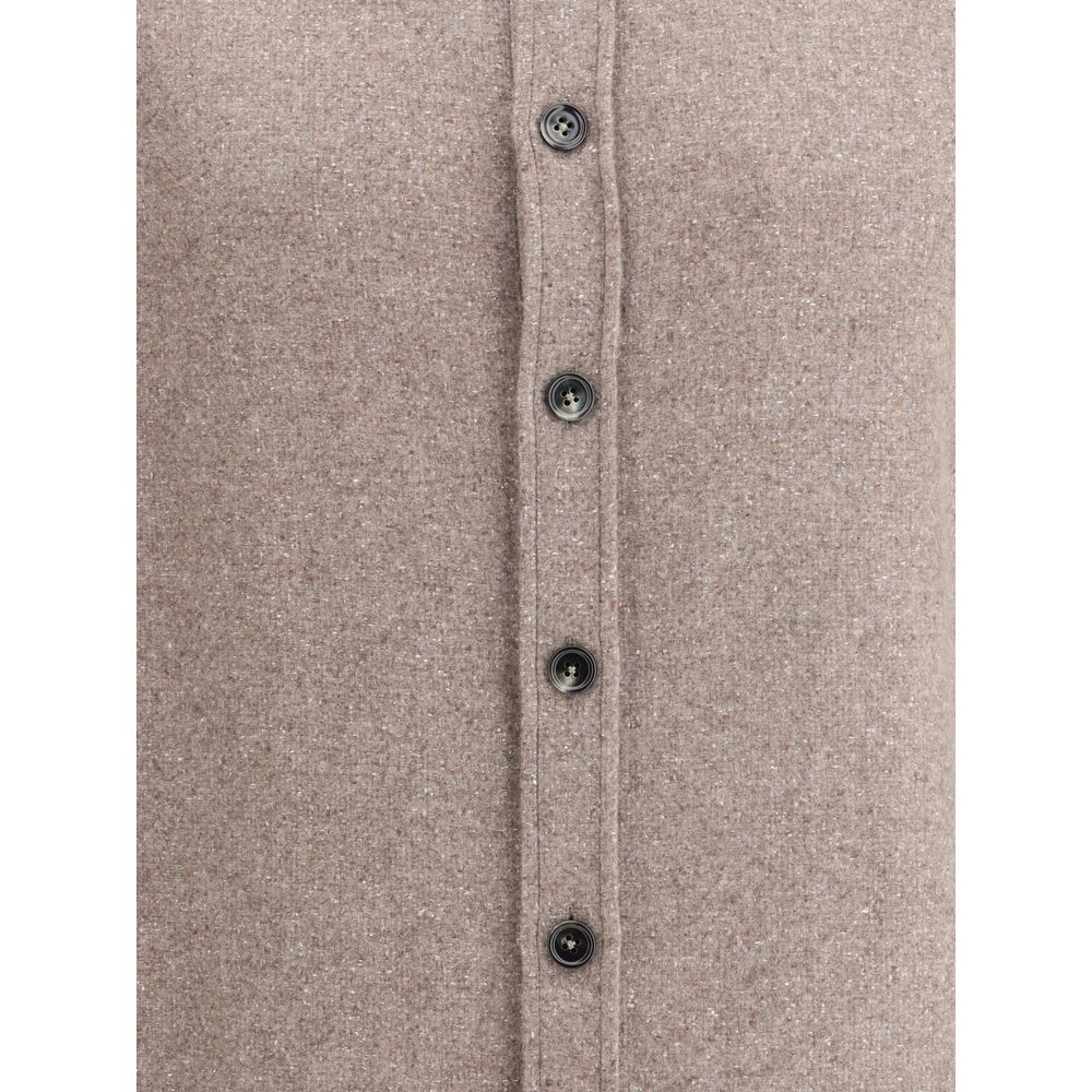 ZEGNA Braunes Kaschmir-Hemd