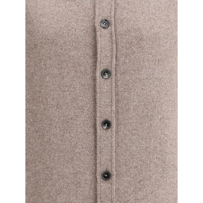 ZEGNA Braunes Kaschmir-Hemd