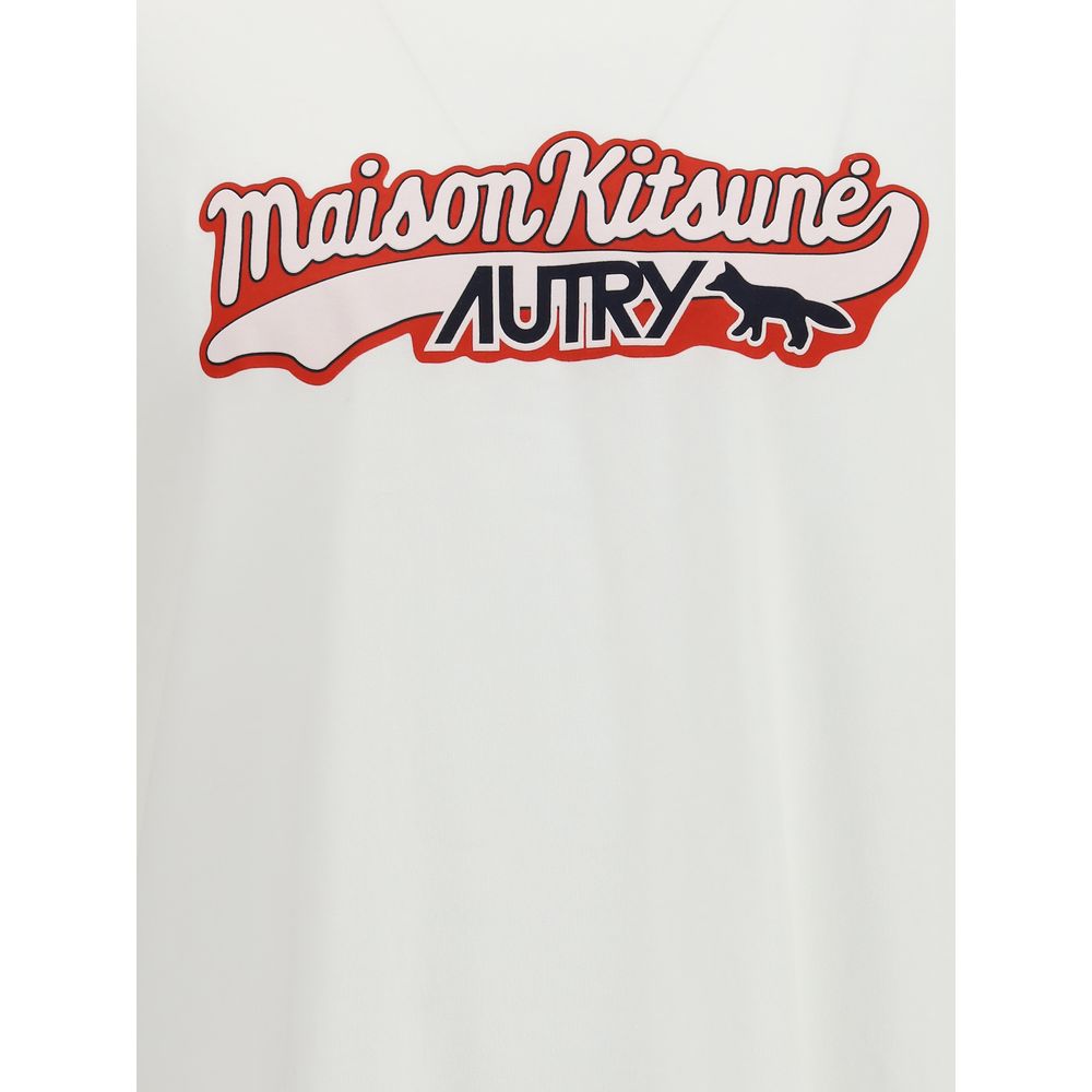 Autry White Cotton T-Shirt
