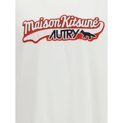 Autry White Cotton T-Shirt